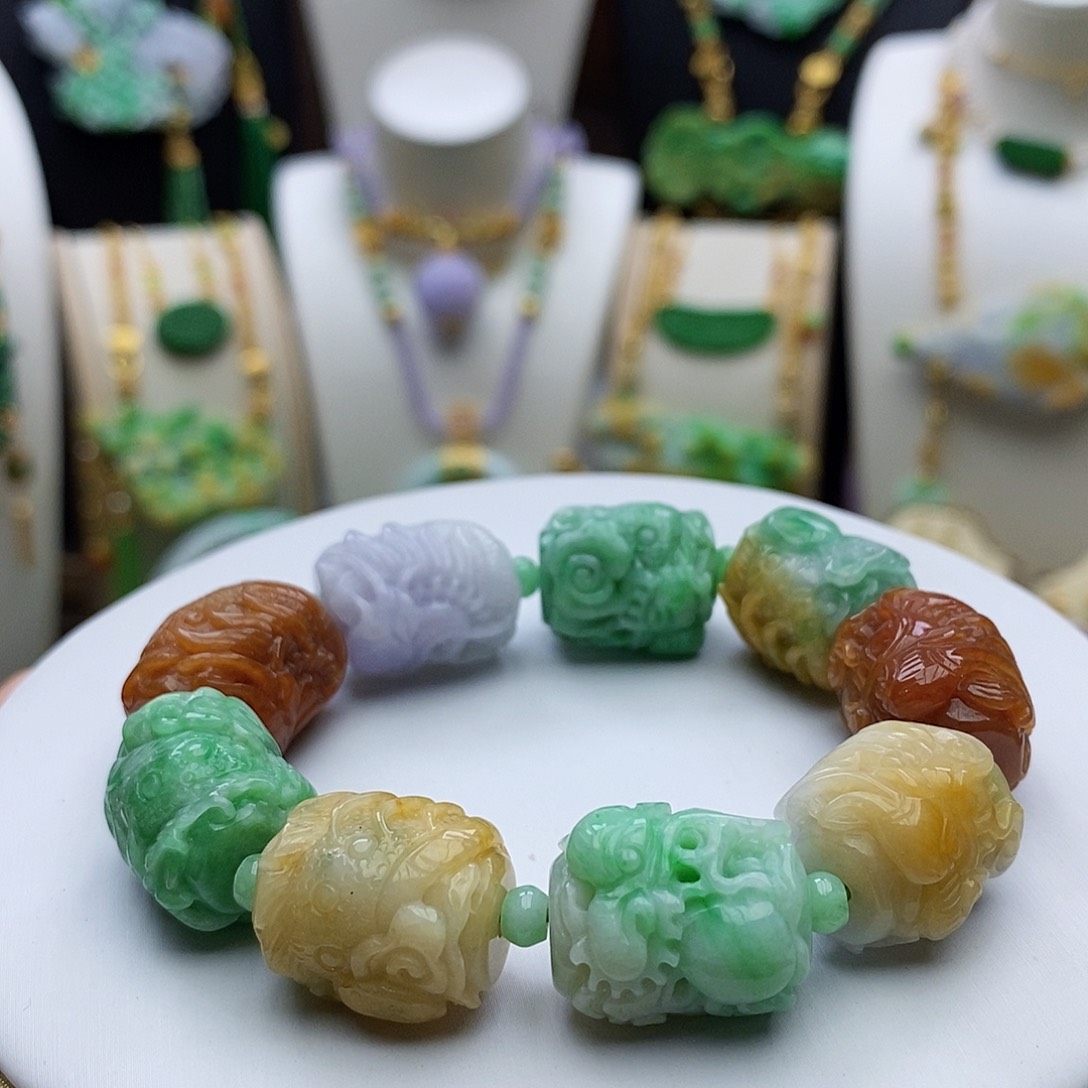 翡翠手链未镶嵌天然