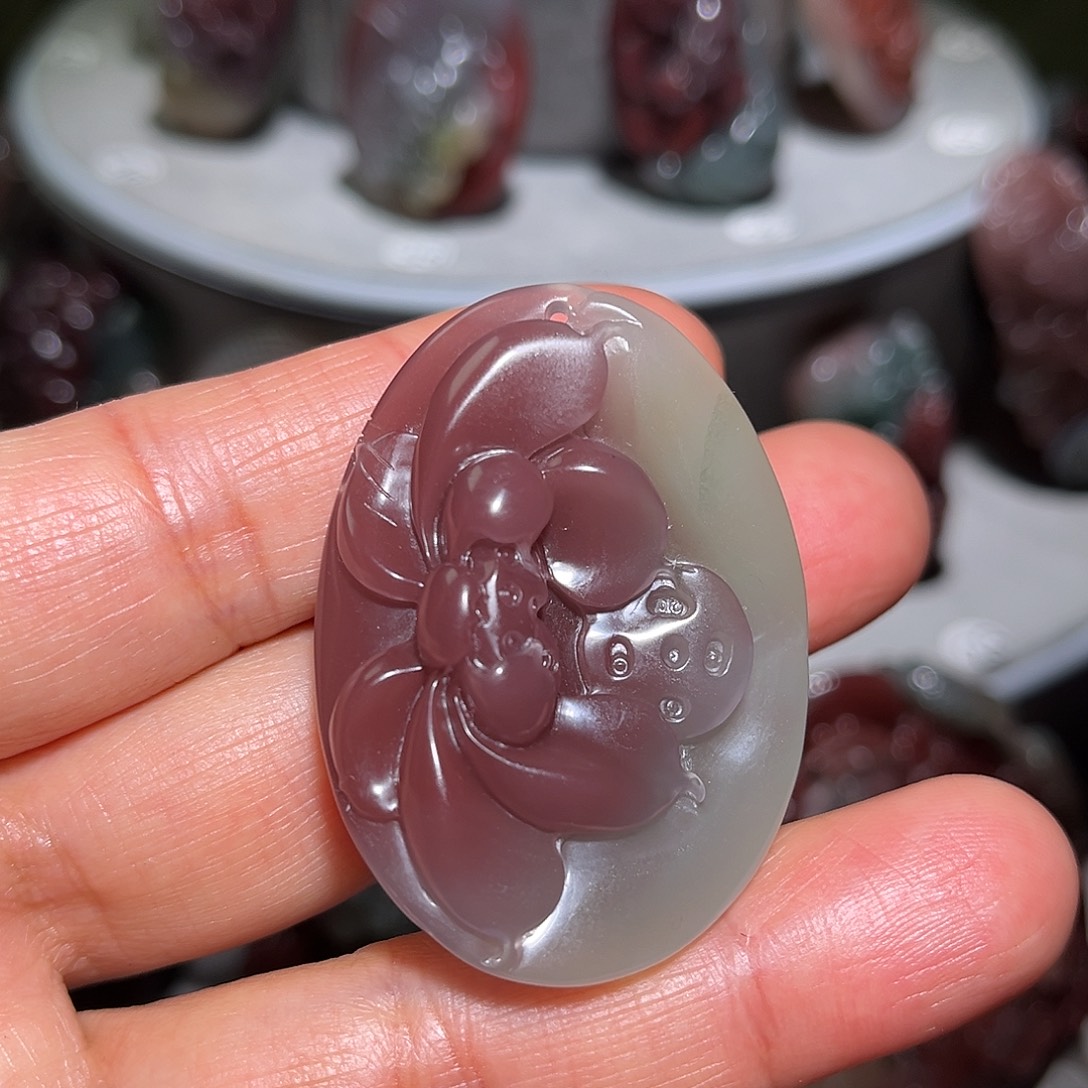 玛瑙/玉髓未镶嵌颈饰好运连连