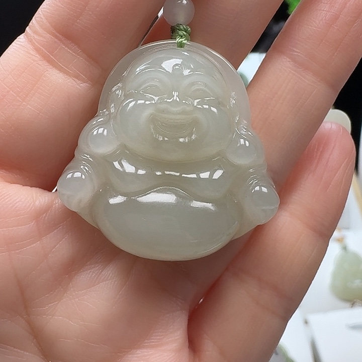 用***3和田玉未镶嵌颈饰