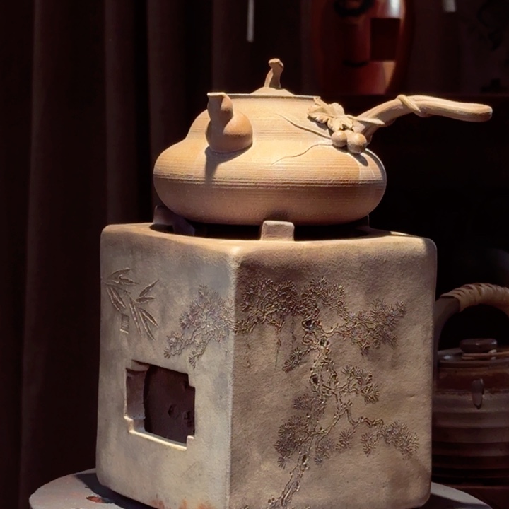 壶一步到位非遗雕刻炉 壶