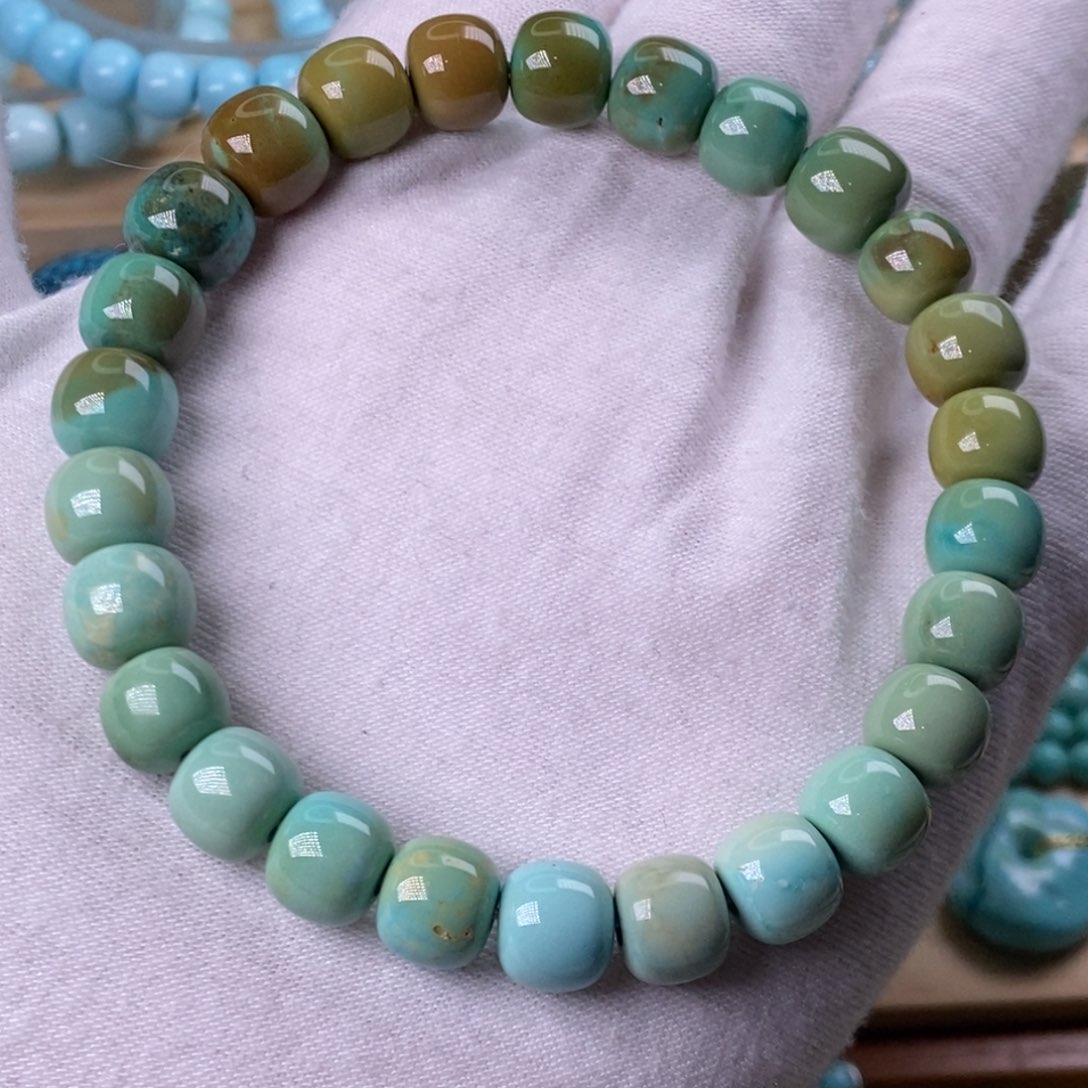 绿松石未镶嵌珠宝奇石9.5mm