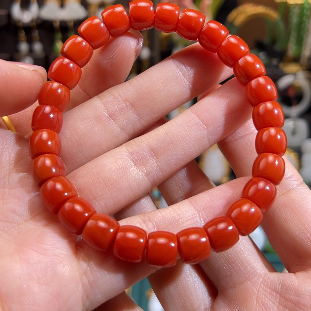 南红玛瑙手串未镶嵌