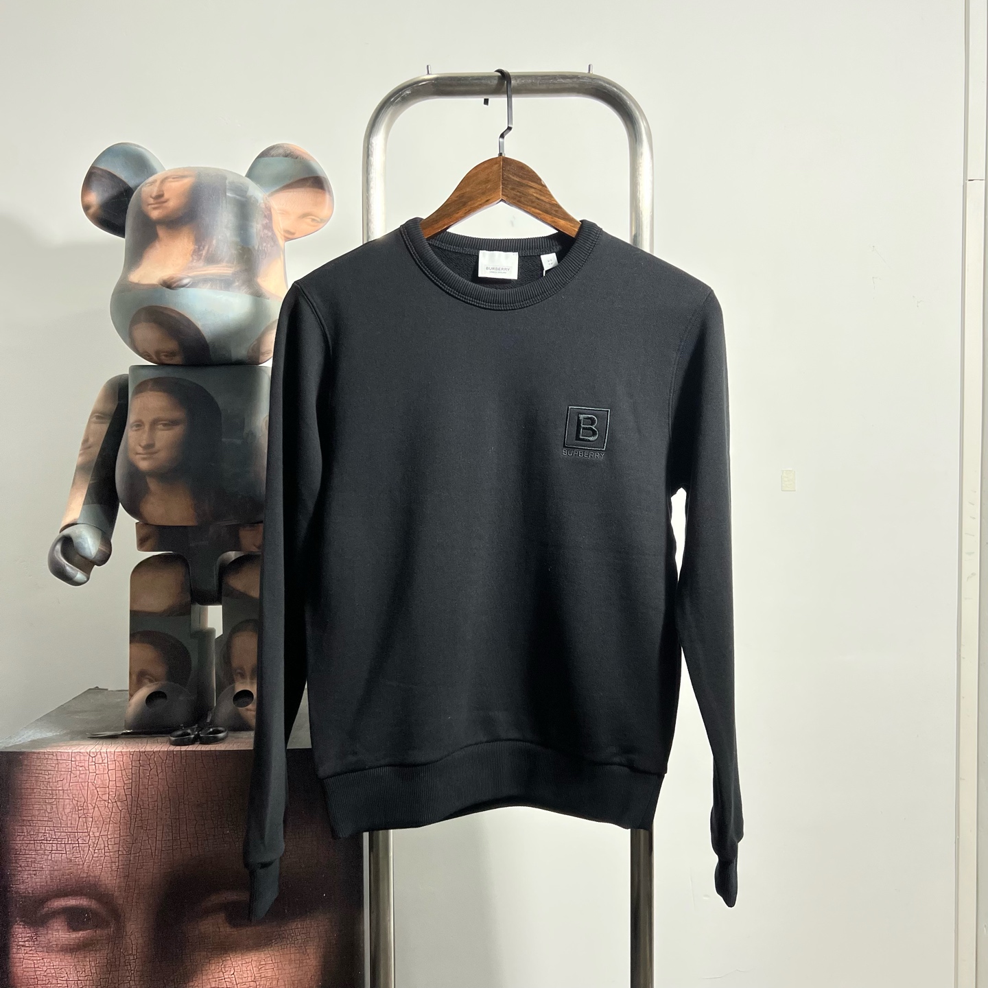 99新 BURBERRY/博柏利 刺绣logo卫衣 T2002 胸围49衣长59