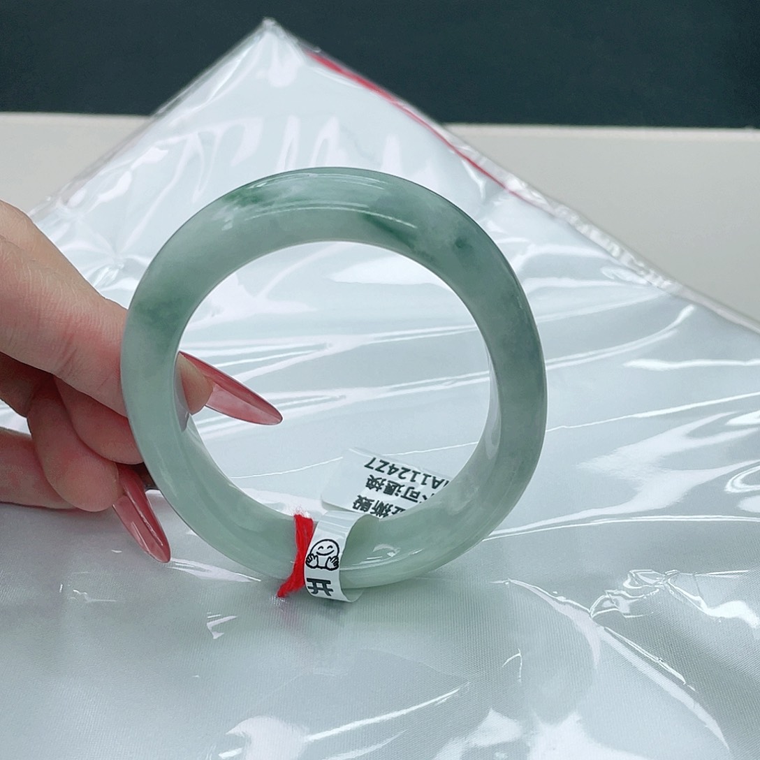 翡翠手镯未镶嵌贵妃57.5