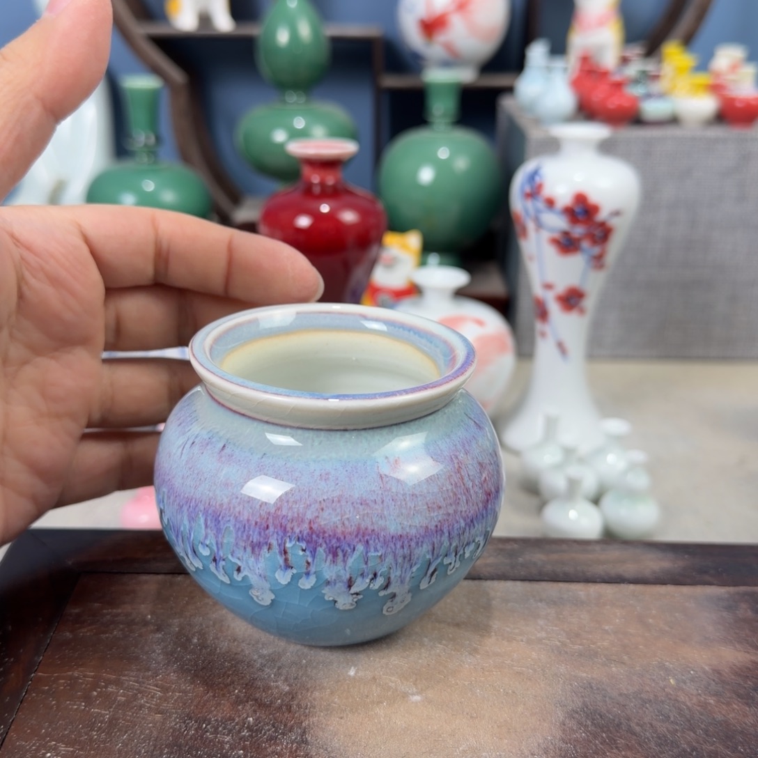 陶瓷手工小花器摆件
