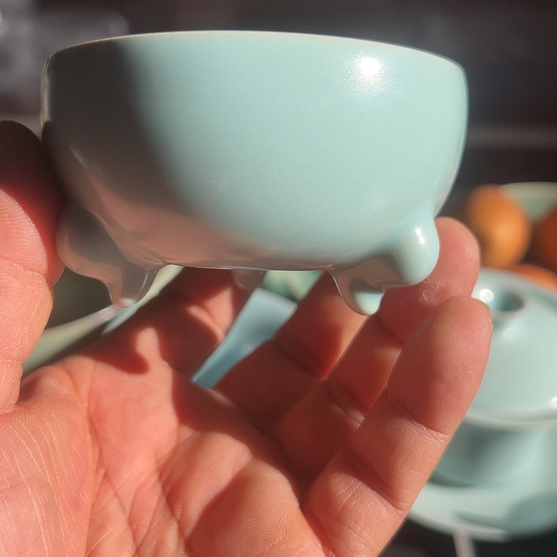 药***卿杯仿古宋臻釉三元炉