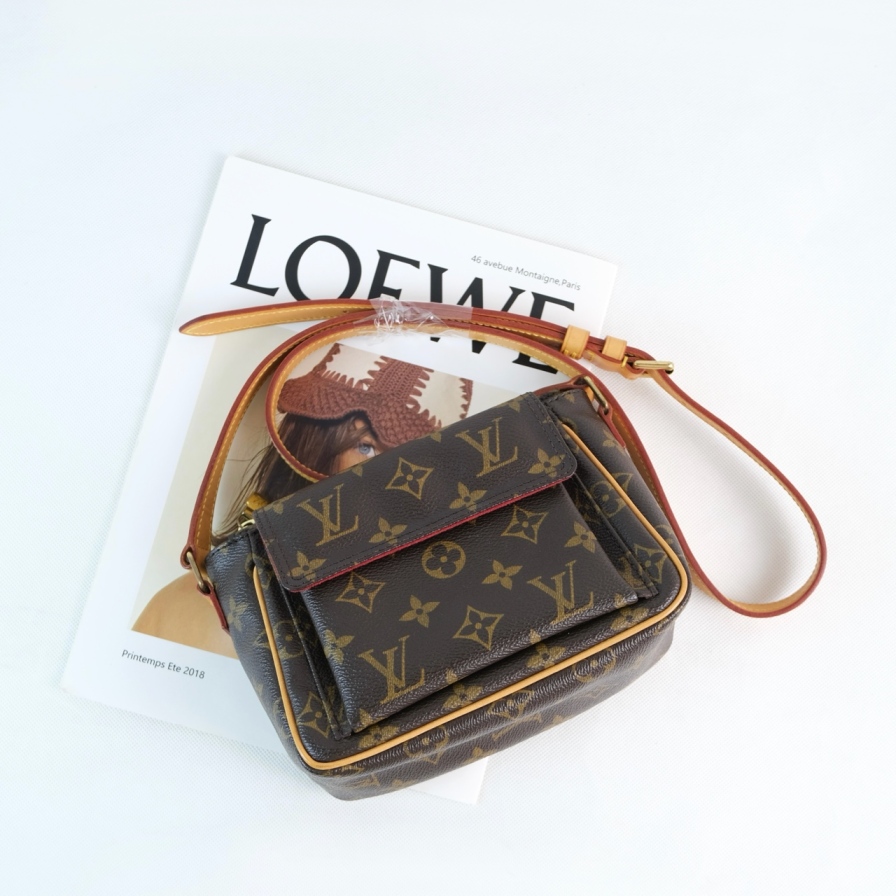 95新 LouisVuitton/路易威登 二手老花豆腐单肩包W18124