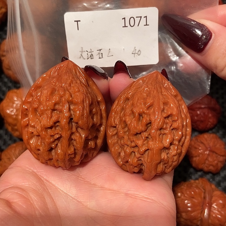 吊坠文玩核桃平谷大沽石40肚43