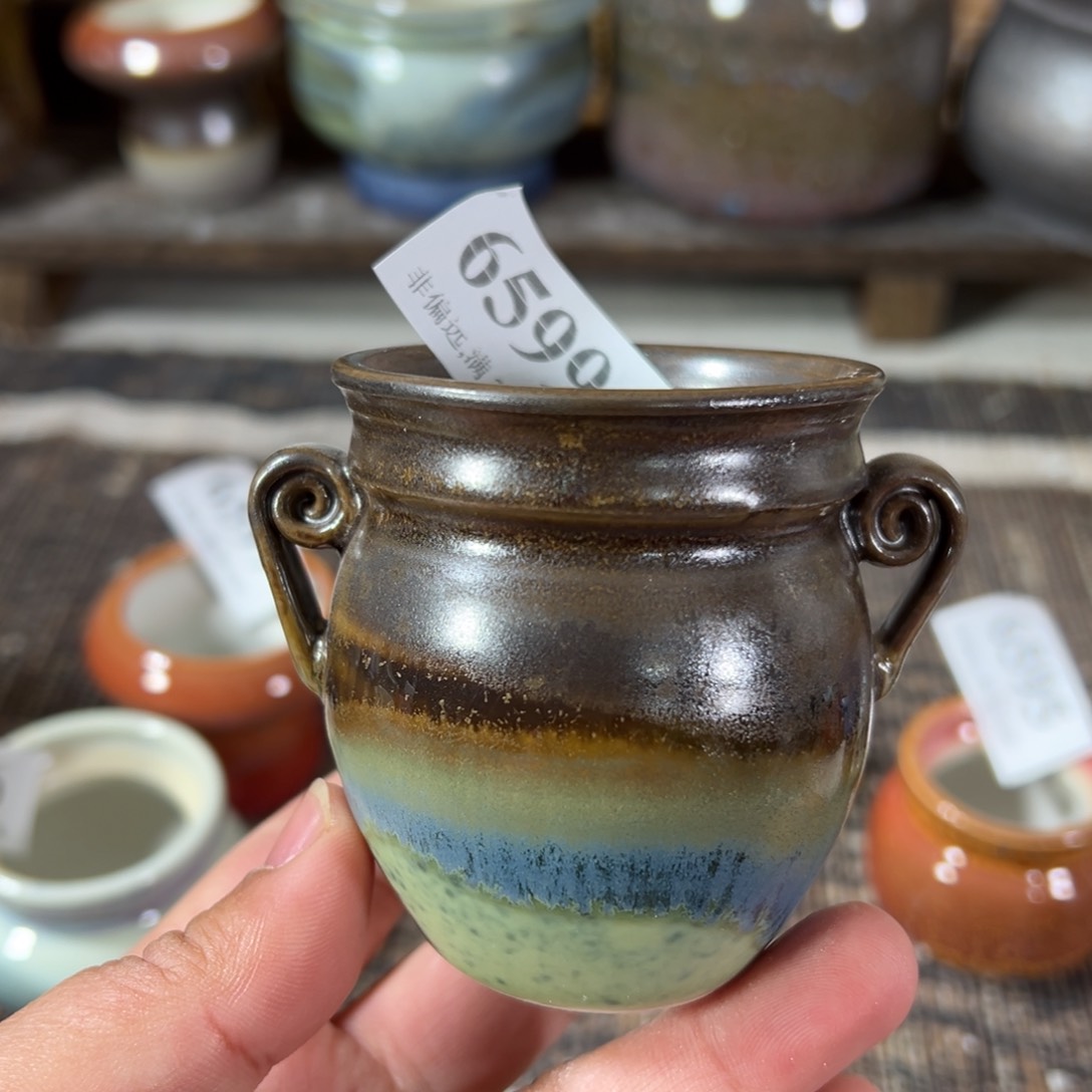 陶瓷景德镇手工花盆