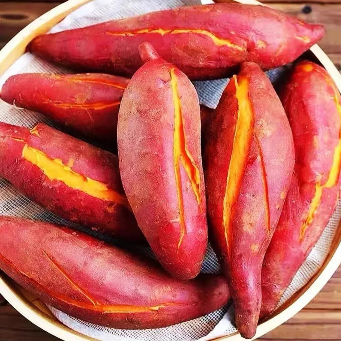 西瓜红红蜜薯口感软糯香甜新鲜现挖红心沙地番薯地瓜