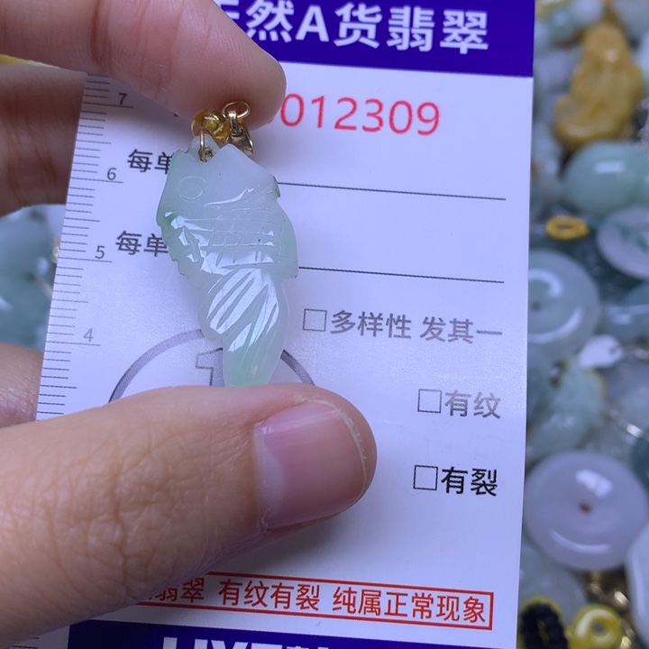 翡翠未镶嵌吊坠(不含链)