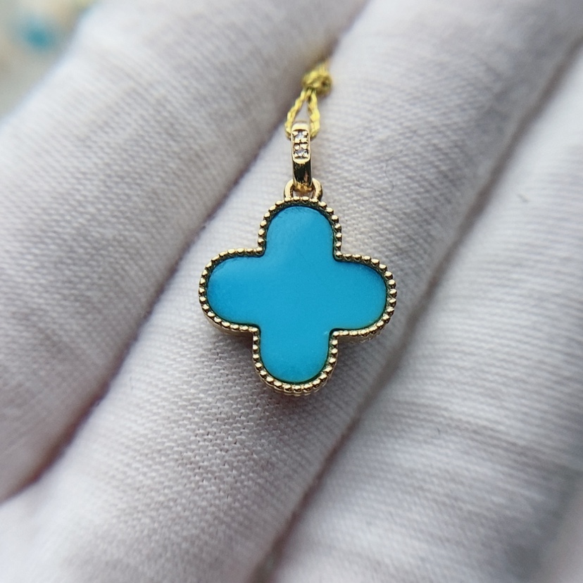 【闪购商品】绿松石18K金镶嵌原矿绿松石