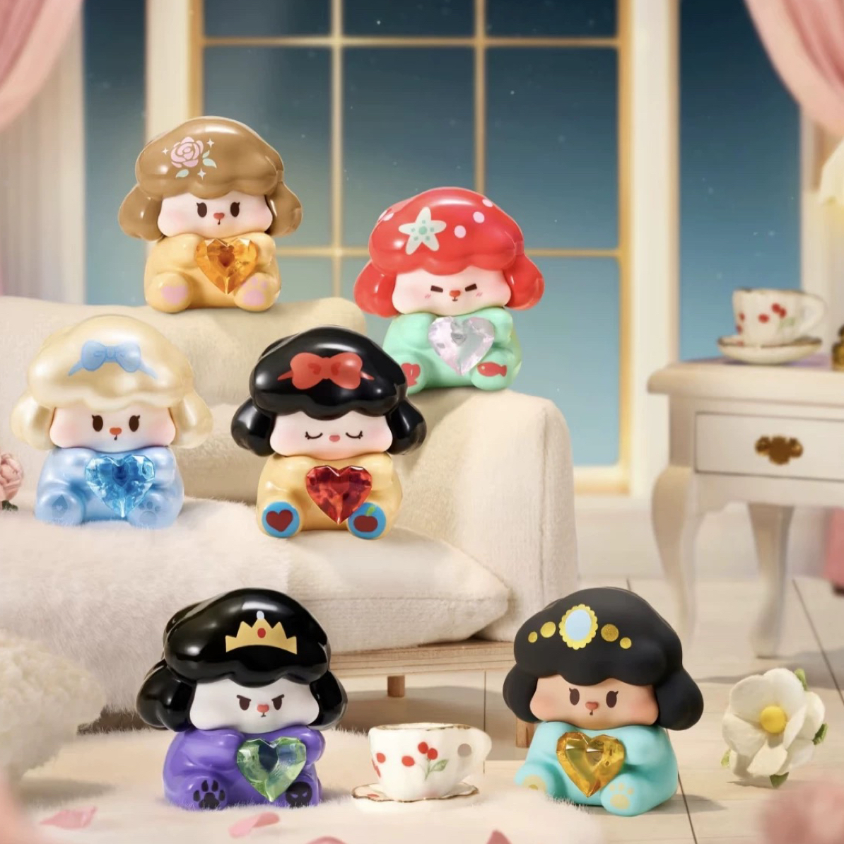 新品Buddy童年奇想夜萌粒盲袋盲盒潮玩心动小狗二代系列公仔玩具