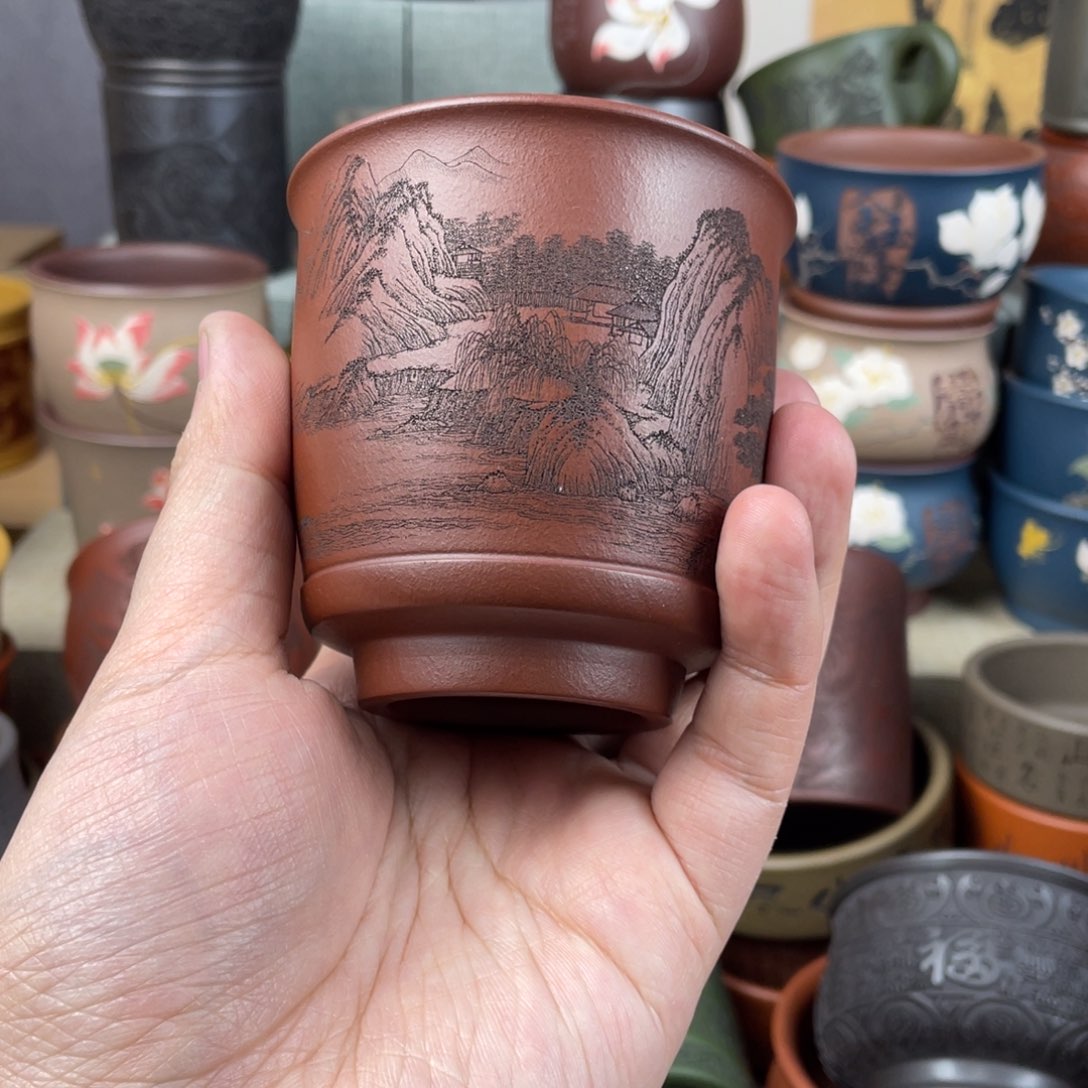 紫砂茶杯紫砂茶杯