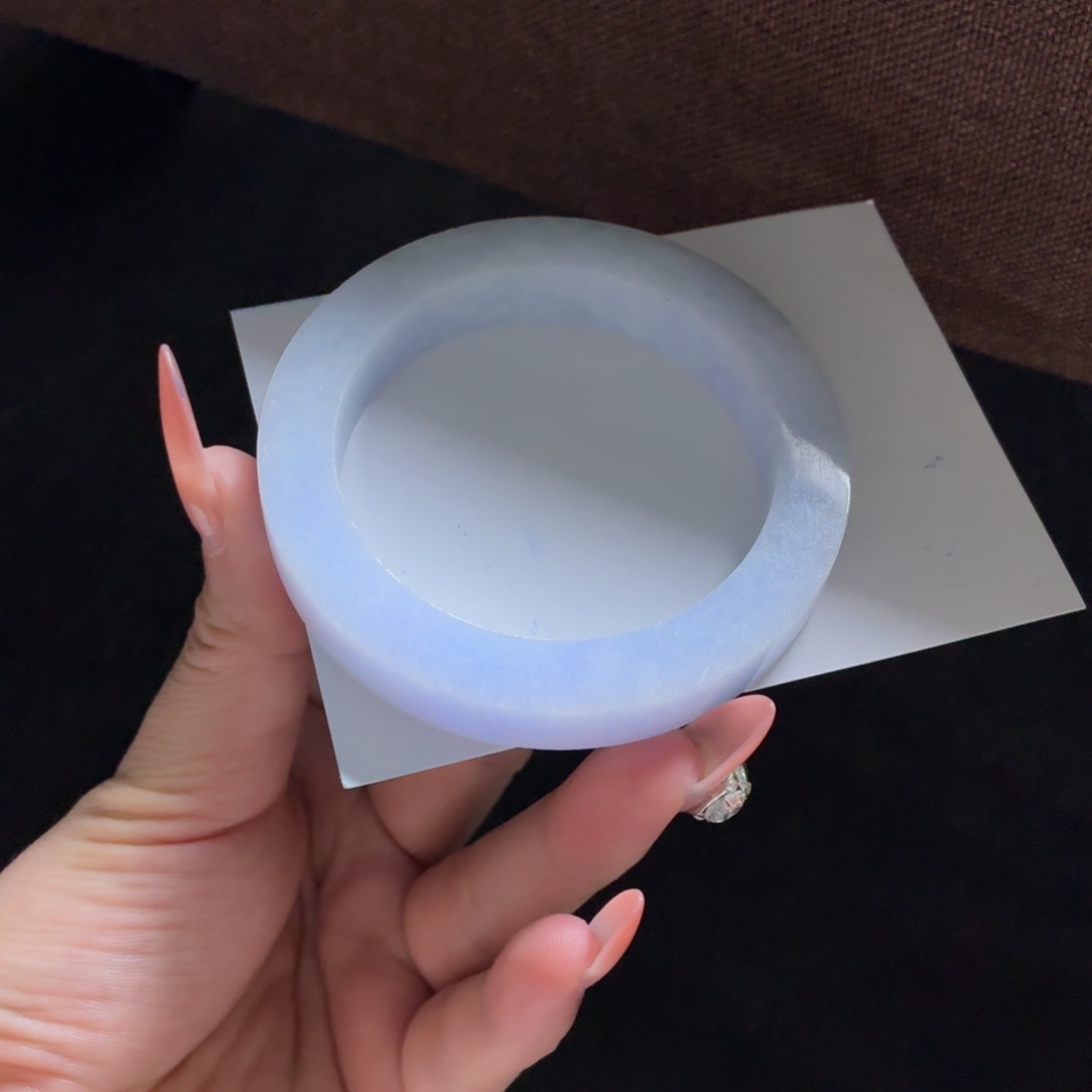 馨***馨定制翡翠未镶嵌翡翠手镯