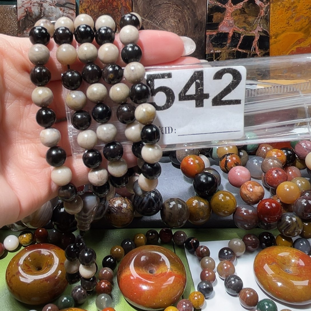 硅化玉未镶嵌天然北票硅化玉手串108