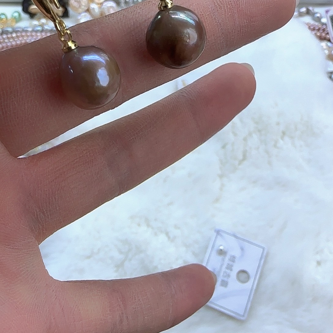 银S925镶嵌项链定制335淡水珍珠