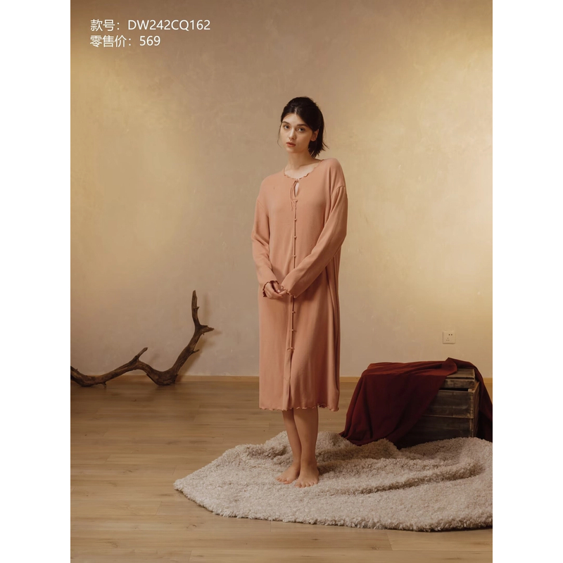 《海城朵朵》242-162朵朵可可秋冬家居长裙