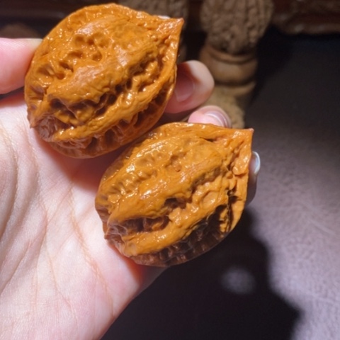 把件文玩核桃东北野生楸子小园 126