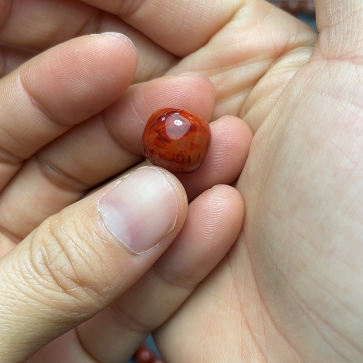 南红玛瑙单珠13多样性发1未镶嵌