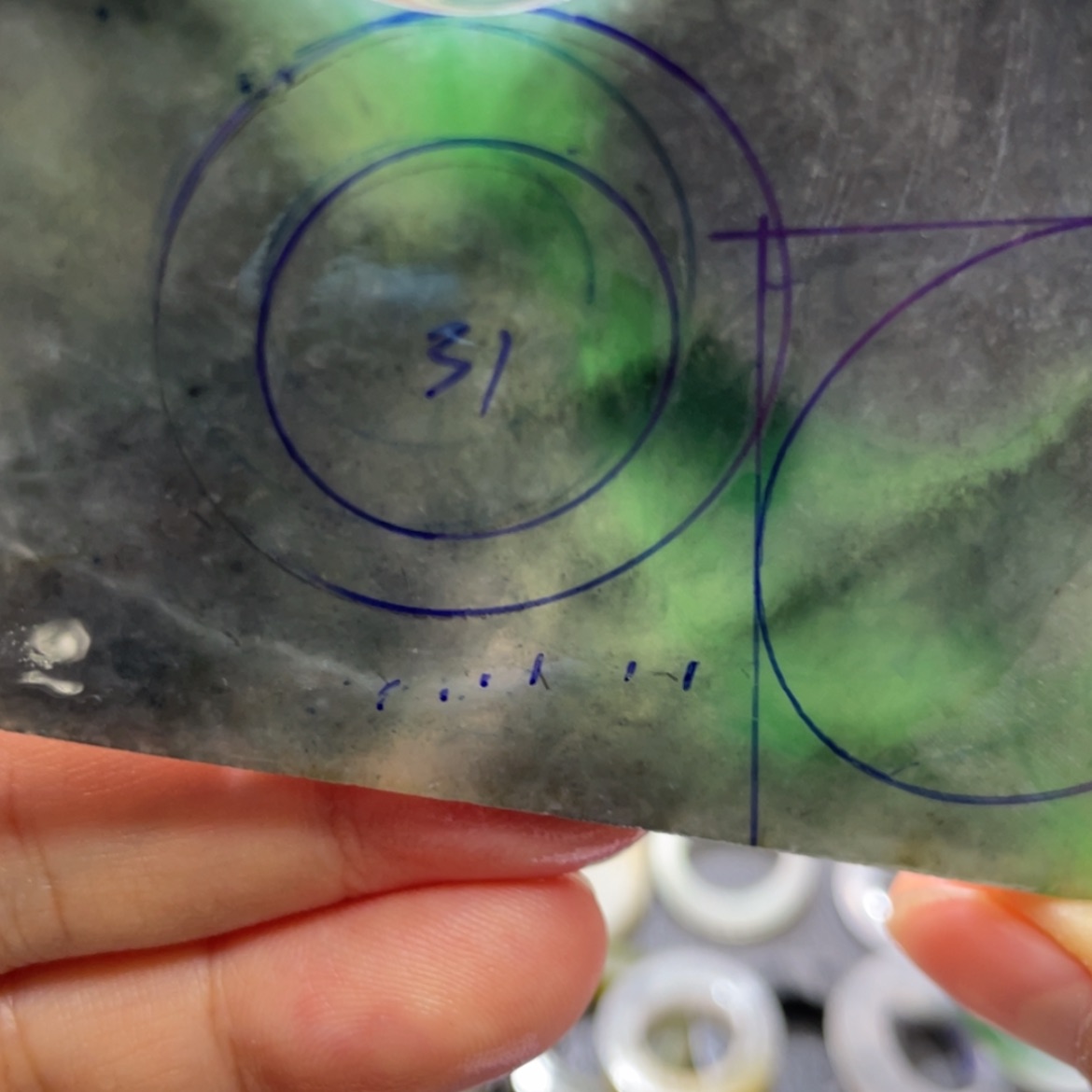 【闪购商品】定制翡翠未镶嵌心**水天然翡翠