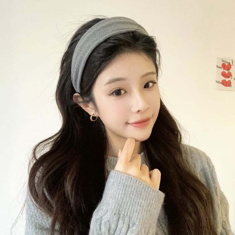 2025新款秋冬宽边发箍发饰法式百搭气质高颅顶防滑网红头箍发捆