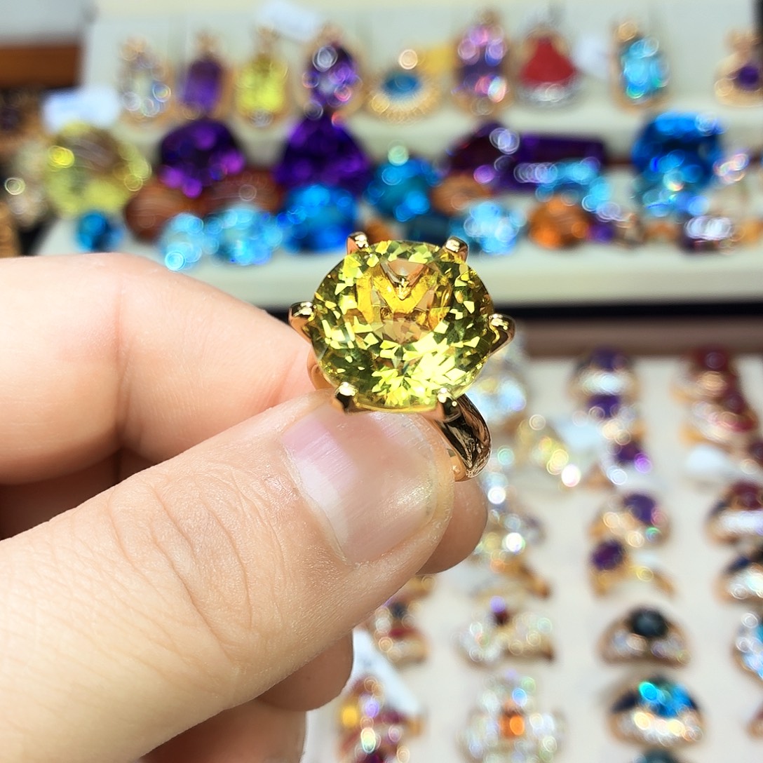 水晶银S925镶嵌戒指