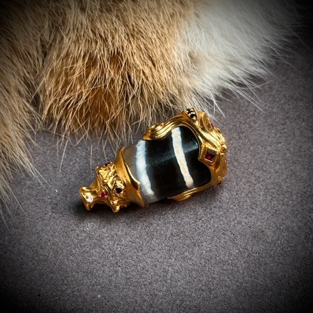 七线古珠三通 22k 17对孔