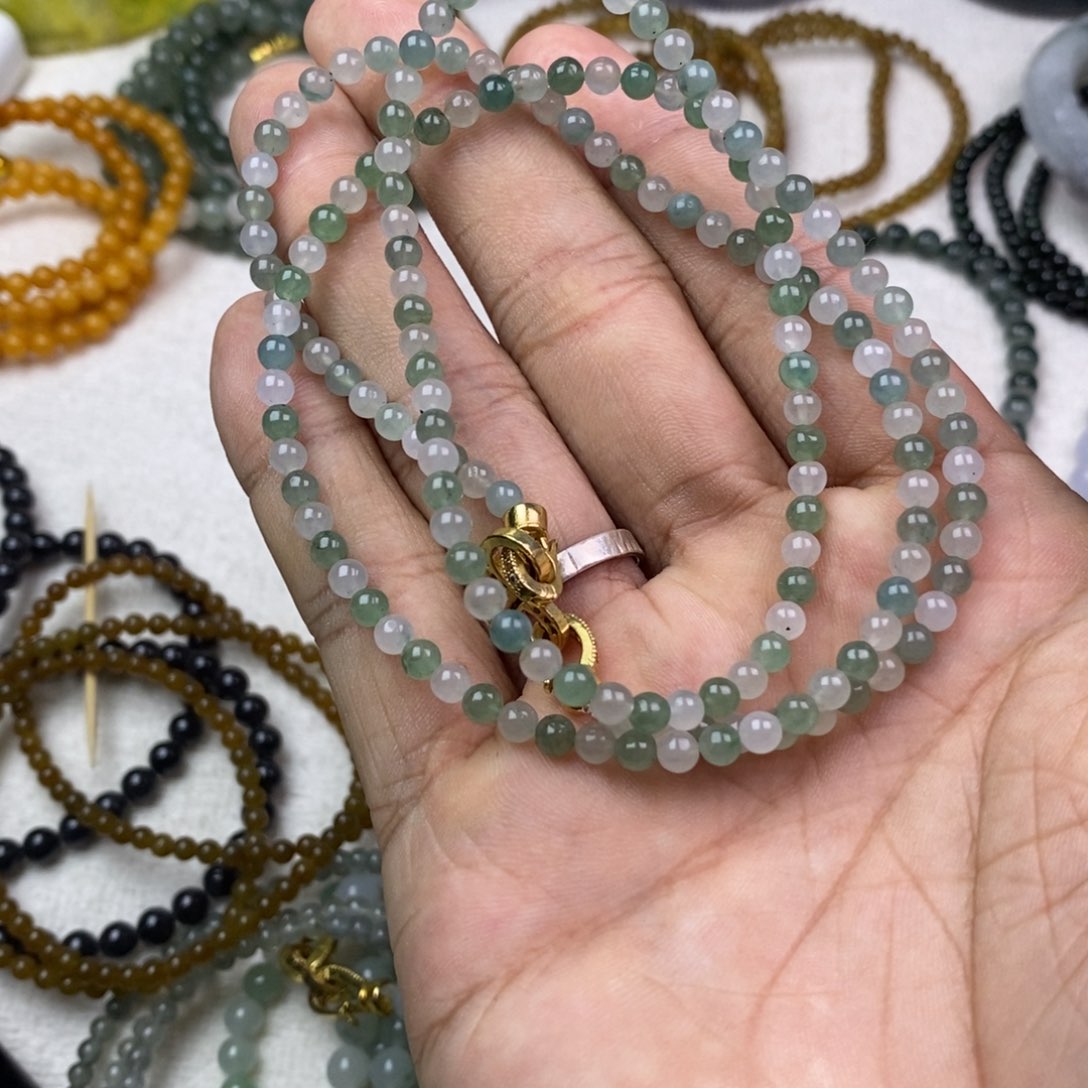 未镶嵌定制翡翠翡翠项链