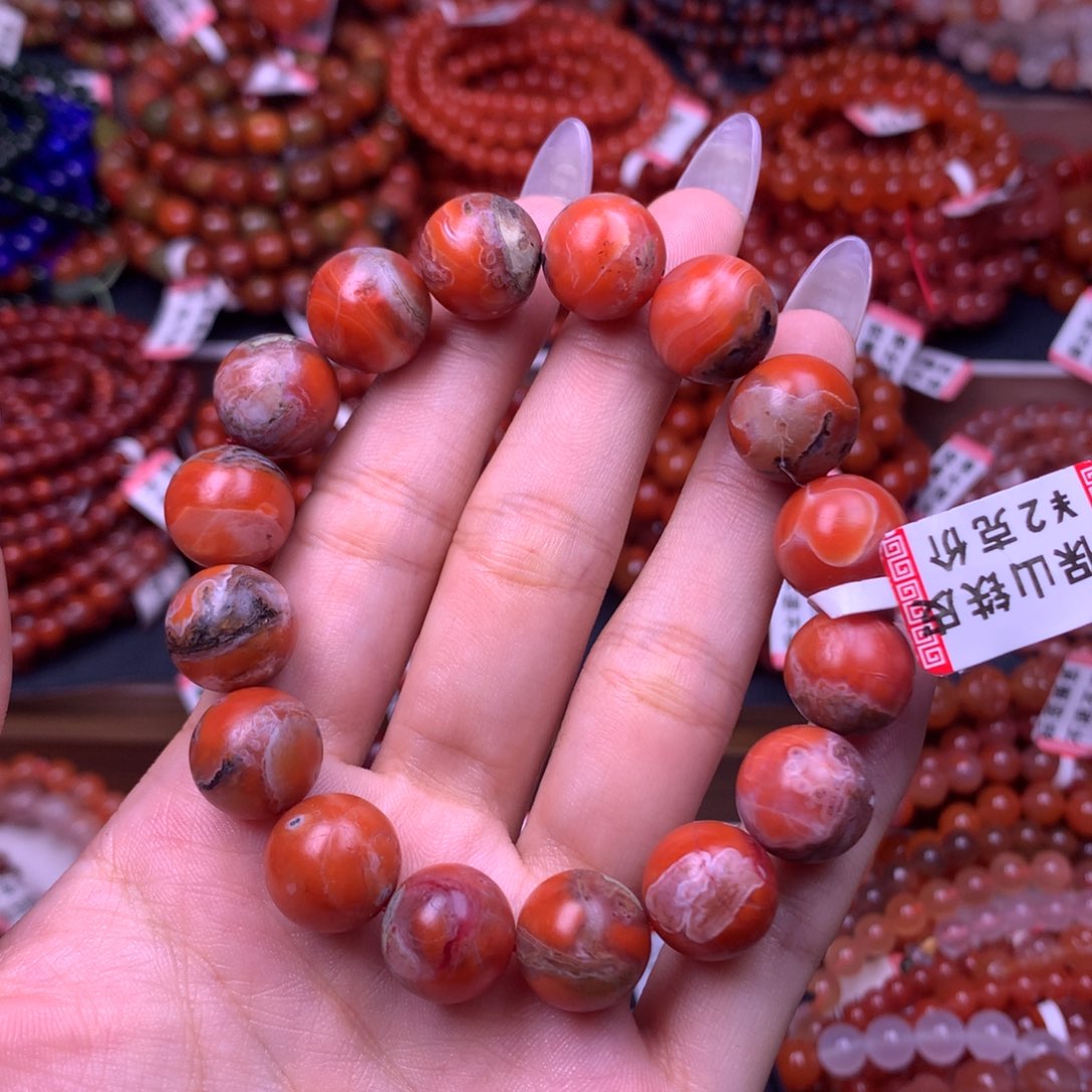 未镶嵌手链南红玛瑙14号卡13.0