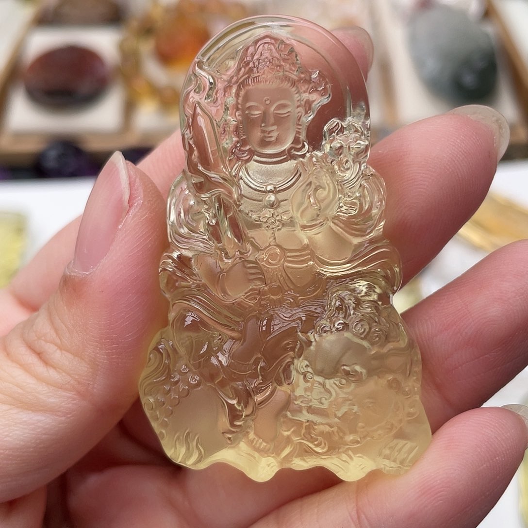 水晶颈饰未镶嵌狗**草定制