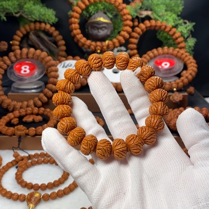 桃核吊坠睡***！秦岭龙纹