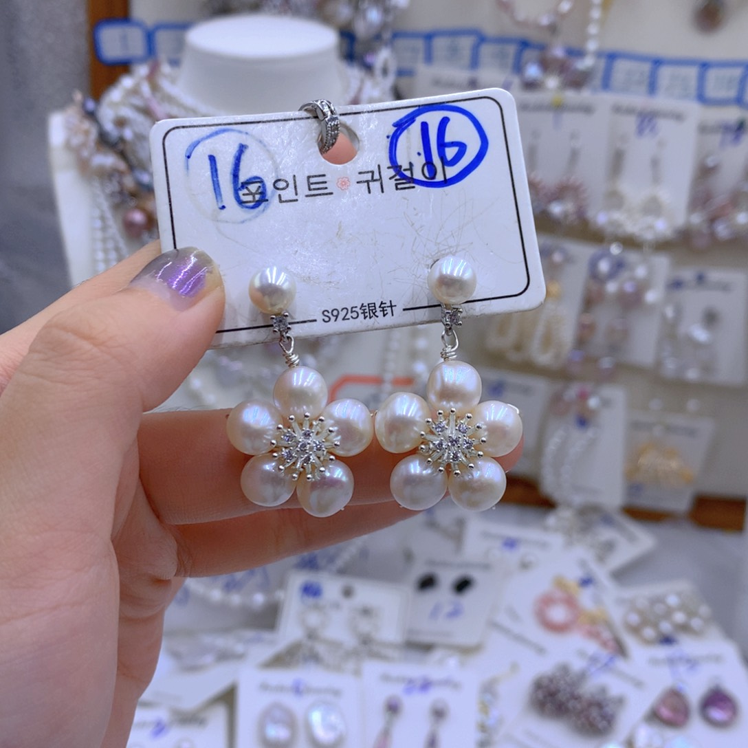 淡水珍珠颈饰银S925镶嵌