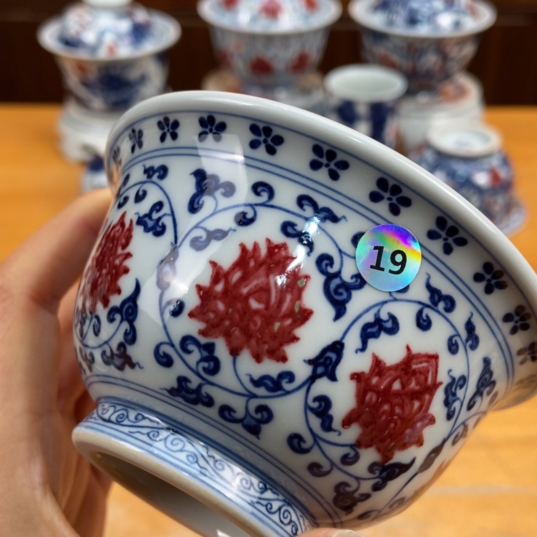 手绘现代茶具非古董