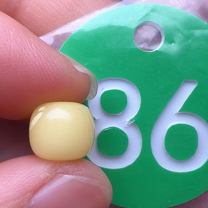 蜜蜡裸石未镶嵌金沙9.2m m