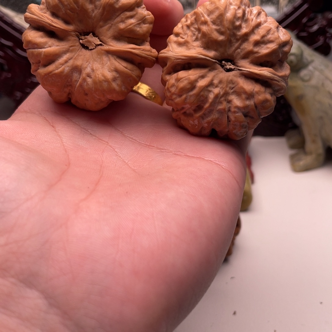 阿***八核桃蛤蟆头文玩C39