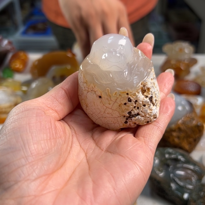 玛瑙/玉髓吊坠(不含链)未镶嵌