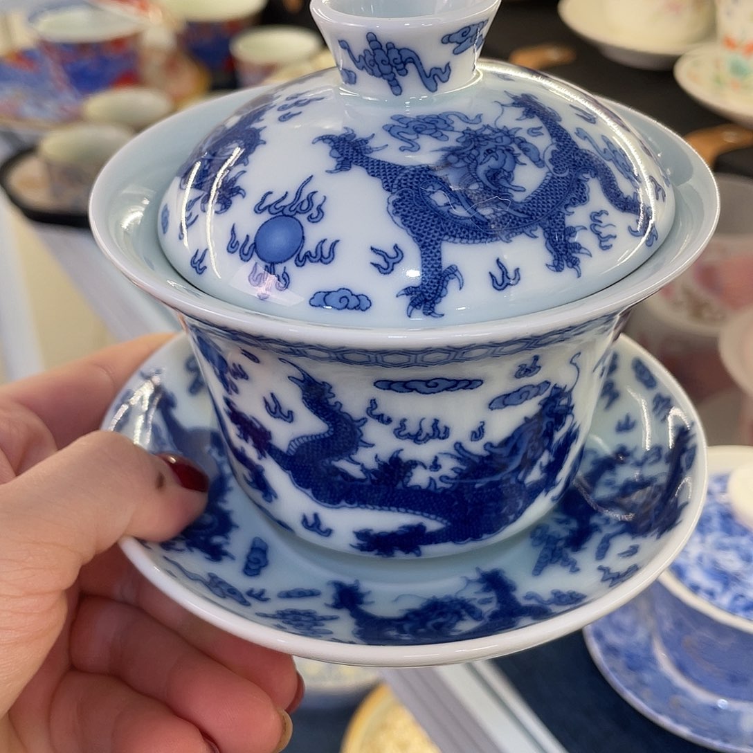 陶景德陶瓷盖碗茶具