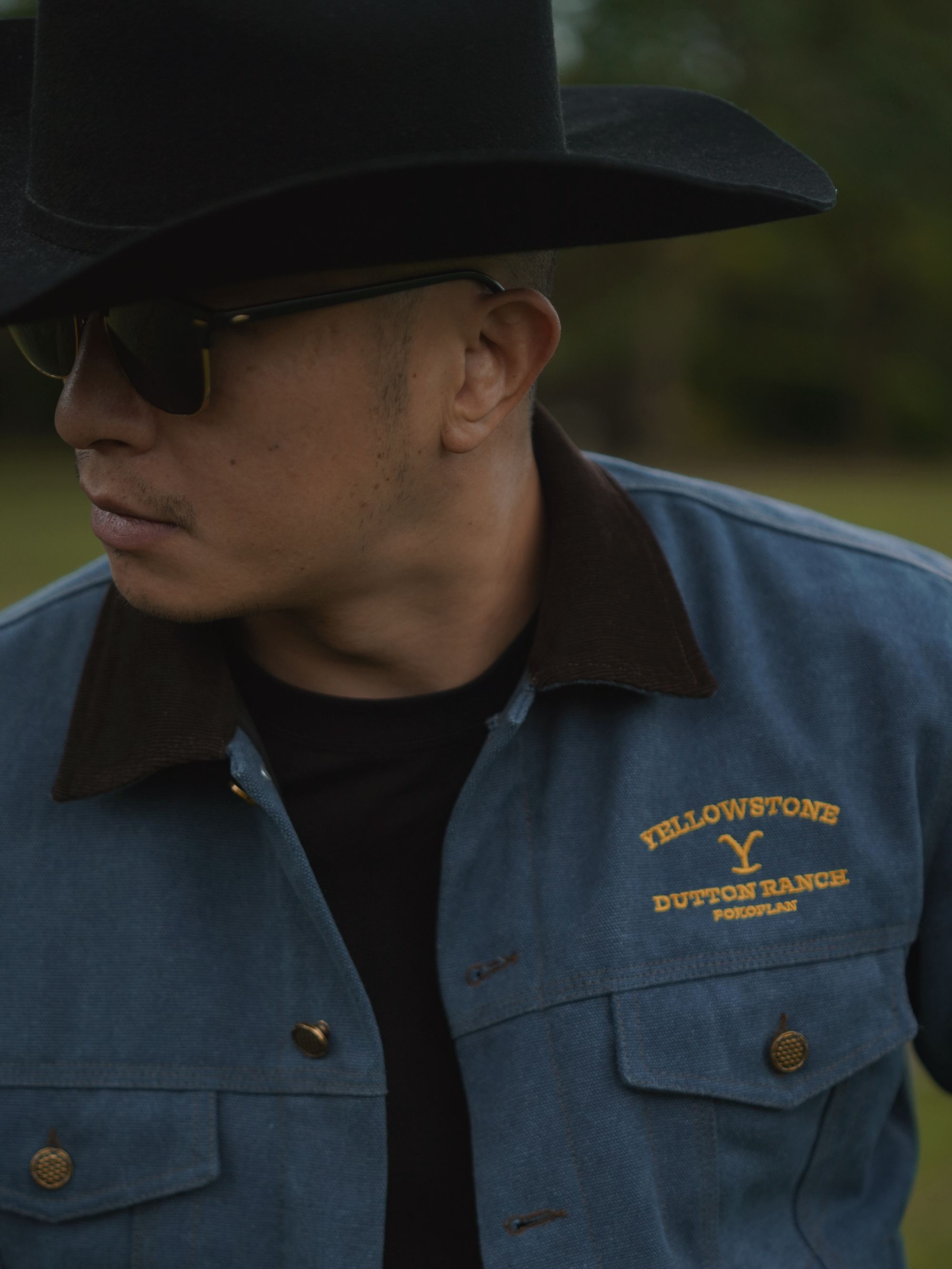 【破壳计划】“帆布黄石”秋冬重磅帆布刺绣硬朗西部牛仔加棉夹克