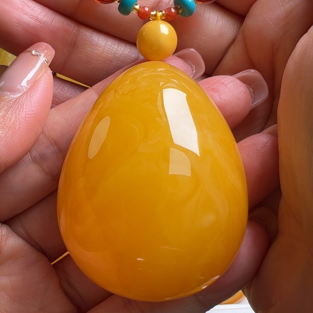 蜜蜡毛衣链未镶嵌无优化