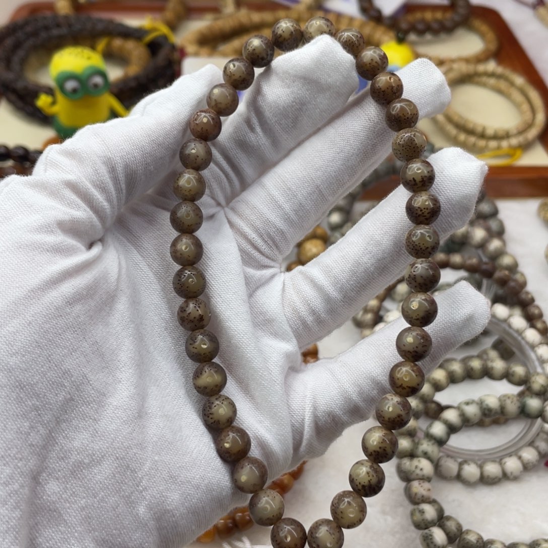 星月菩提吊坠8圆黑冰手持