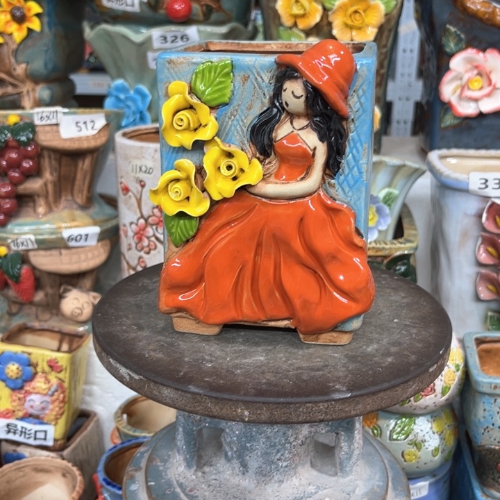 紫砂花盆粗陶材质多肉花盆