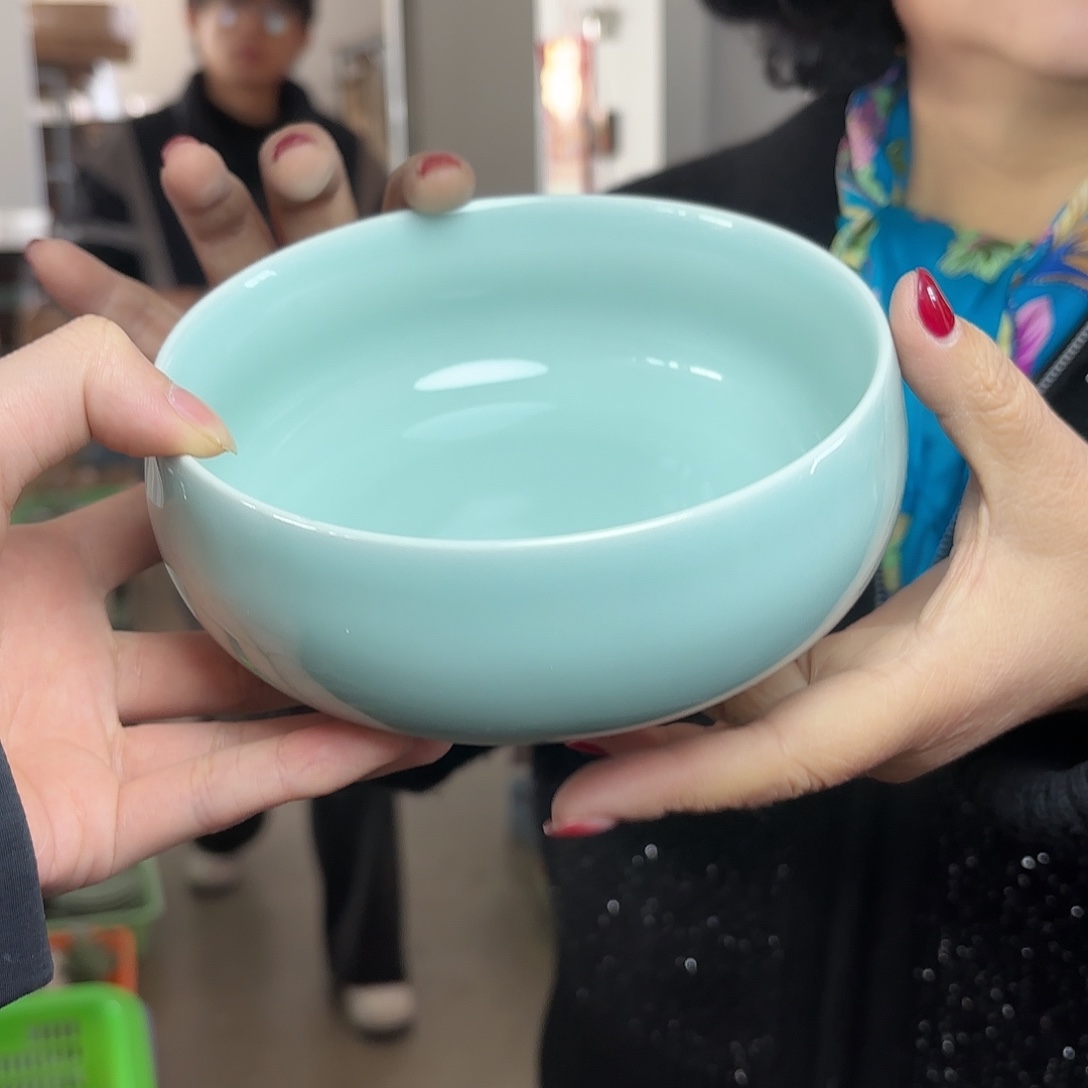 龙泉云间青瓷小米茶器