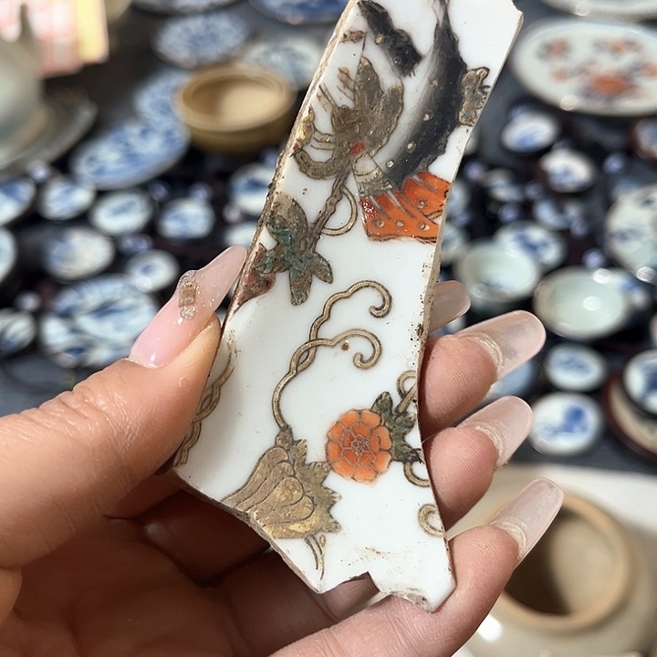 瓷片瓷片茶托非常不错