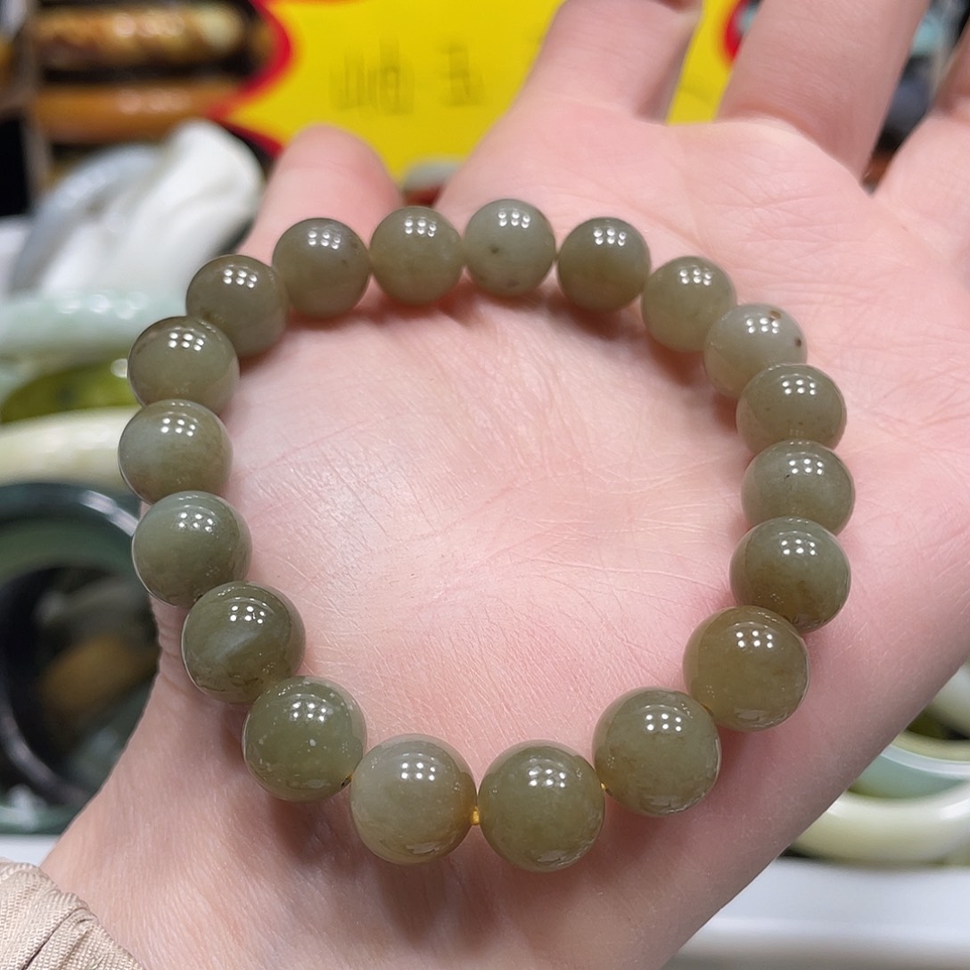 和田玉手串未镶嵌