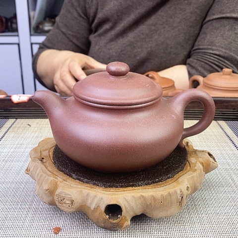 紫砂茶壶宜兴紫砂底槽清300c c