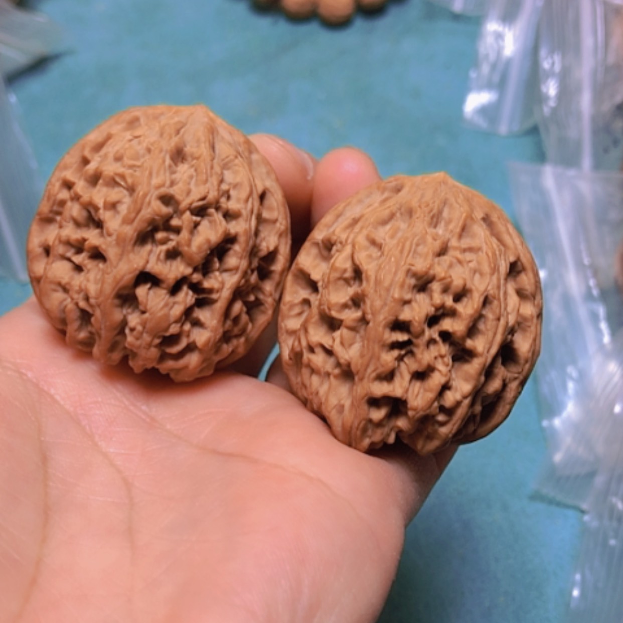 【闪购商品】核桃把件37.5野牛有修