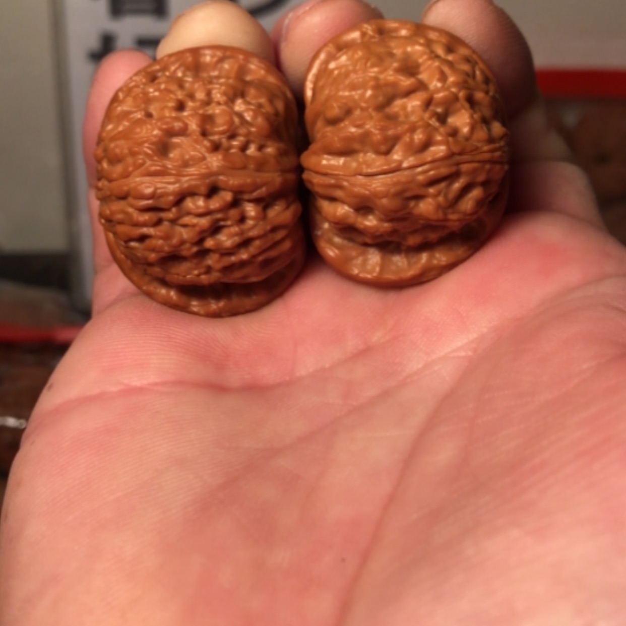 【闪购商品】文玩核桃把件白狮子36