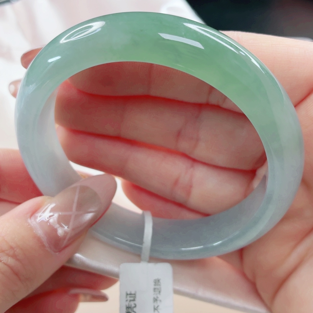 翡翠未镶嵌手镯56.5x328