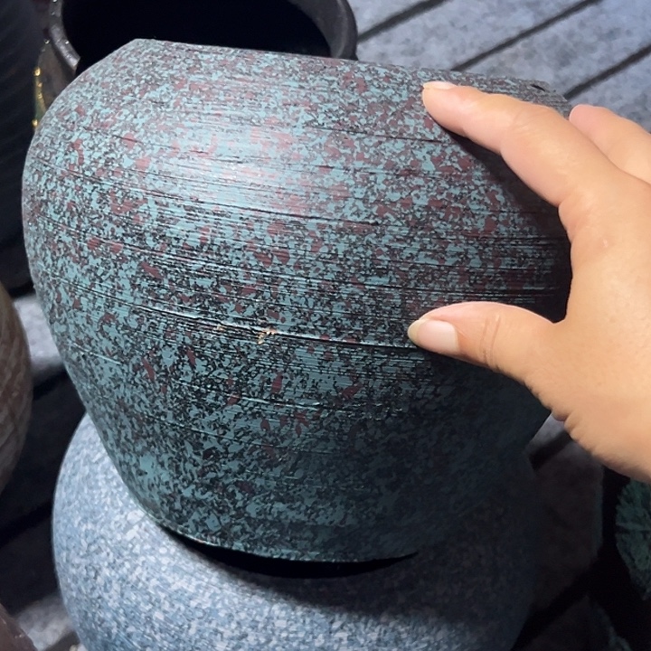 粗陶盆默认打孔高18口14